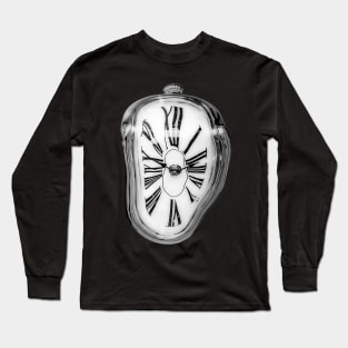 Surreal Melting Clock Long Sleeve T-Shirt